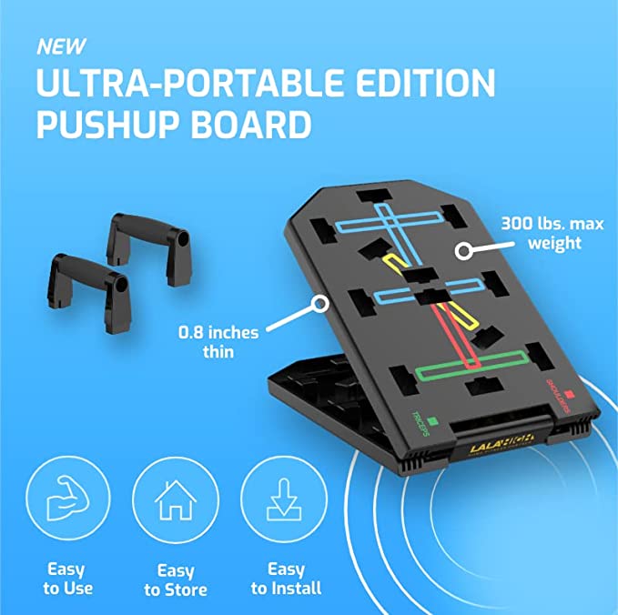LALAHIGH Push Up Board, New 18 in 1 Push up bar, Upgraded ABS Pushup Stands with carry bag, Professional Pushup System for chest, tricep, back, abs workout, Portable home strength training equipment. - Image 8
