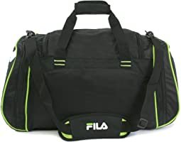 Fila Acer 25" Sport Duffel Bag, Black/Neon Green, One Size - Image 3