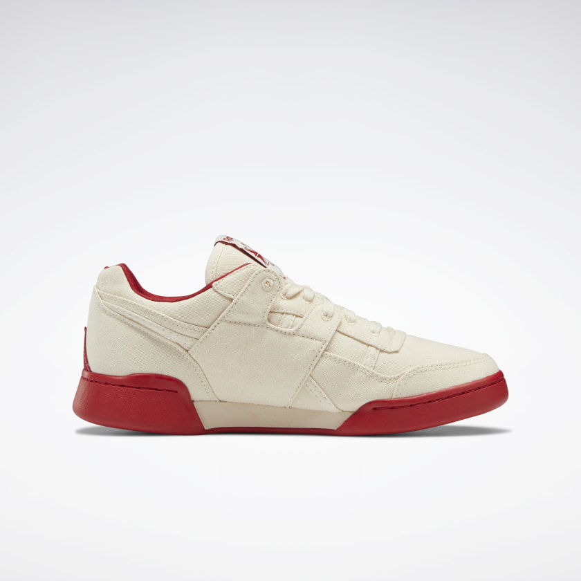 Reebok Men's Workout Plus Shoes in Chalk/Chalk - Image 6