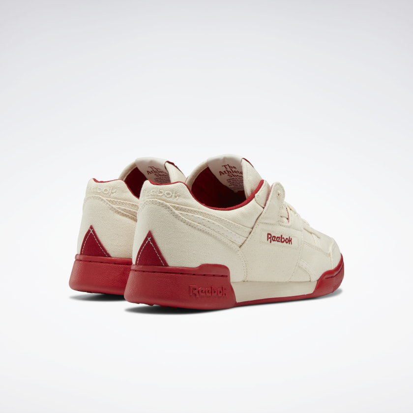 Reebok Men's Workout Plus Shoes in Chalk/Chalk - Image 4