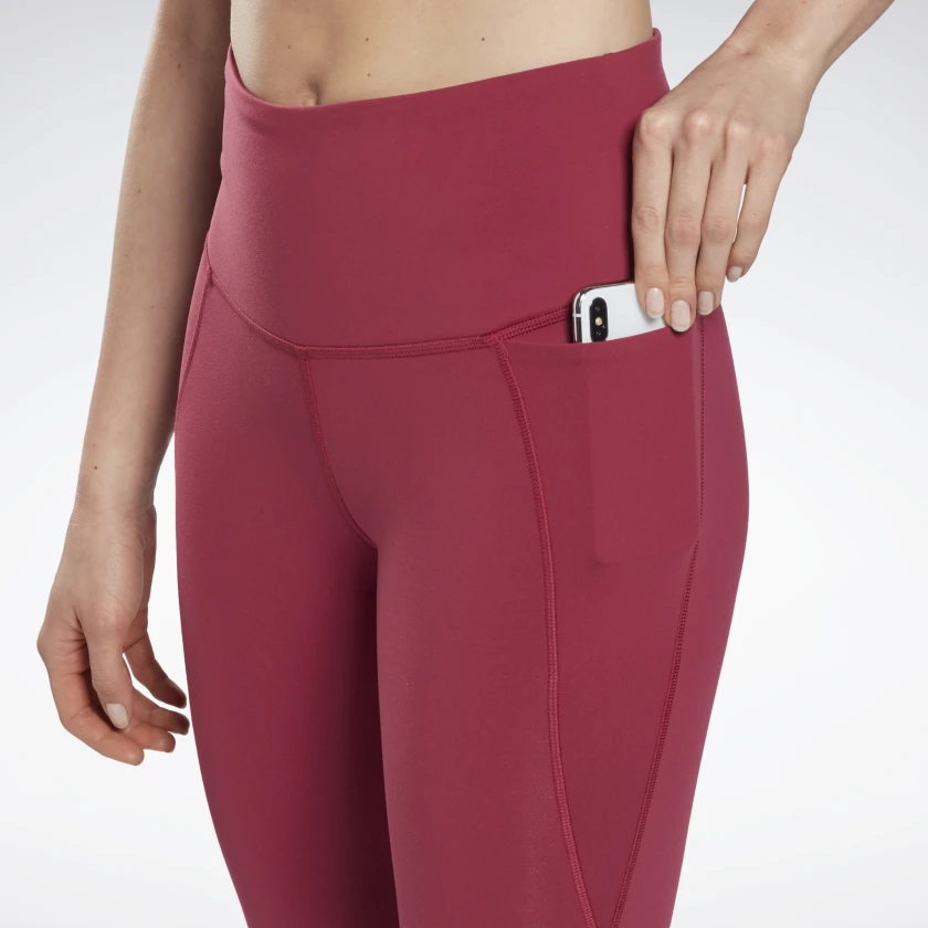Reebok Women's Lux High-Rise Leggings in Punch Berry Size XS SHORT - Training,Running Clothing - Image 6