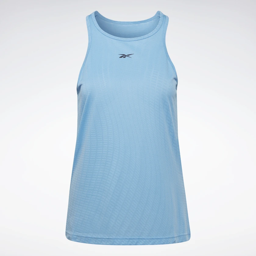 Reebok Women's United By Fitness Perforated Tank Top in Essential Blue Size M - Training Clothing - Image 4